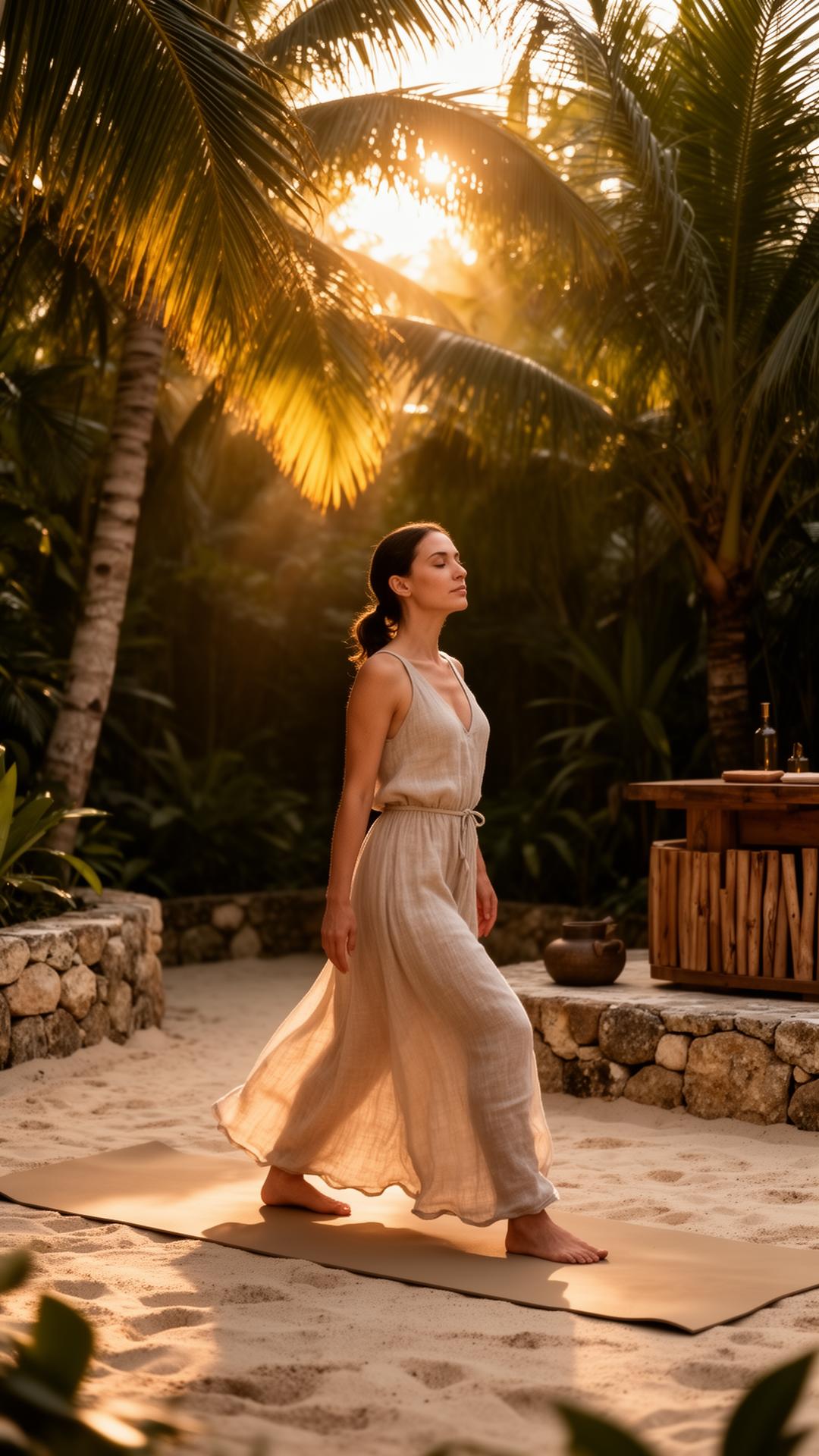 Forma Aurea wellness sanctuary at golden hour